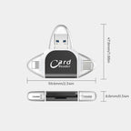 4-in-1 Universal Card Reader for SD and MicroSD Cards
