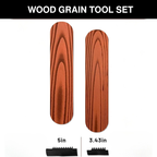 Holzmaserung-Roller Set 2-teilig für authentische Holzoptik