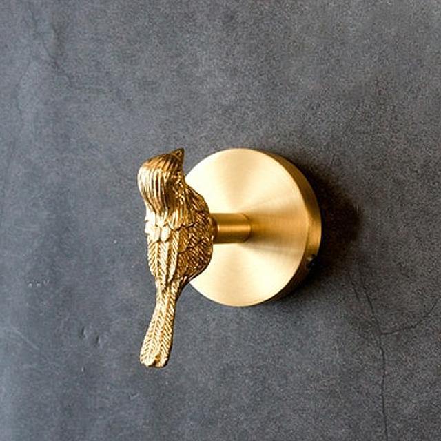 Wandhaken Messing Tierkopf-Design – Dekorativer Garderobenhaken