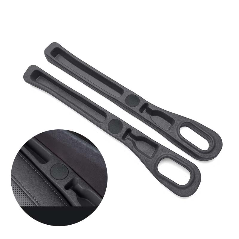 Car seat gap filler with storage compartments