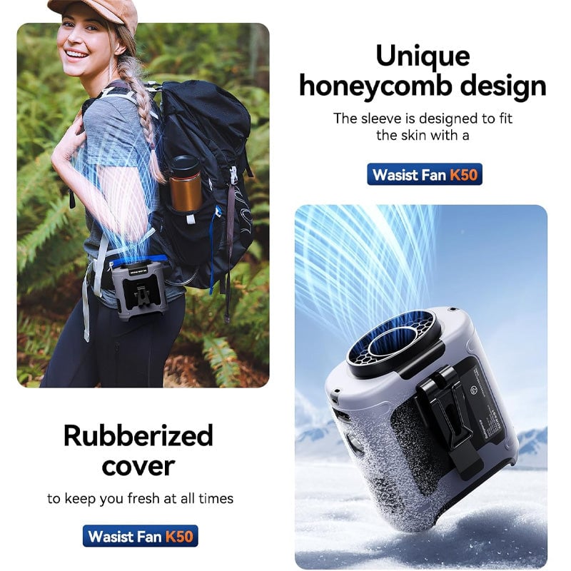 Fan Clip for Belt – Hands-Free Wearable with USB Charging
