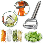 Gemüseschäler Edelstahl mit Julienne-Klinge