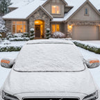 Winter windshield cover with mirror protection and door flaps, 260 x 116 cm