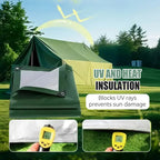 Waterproof tarpaulin with UV protection