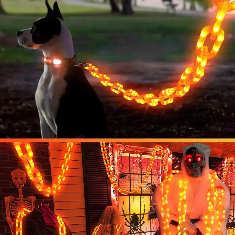 Halloween Lichterkette Kürbis Orange – Wetterfest