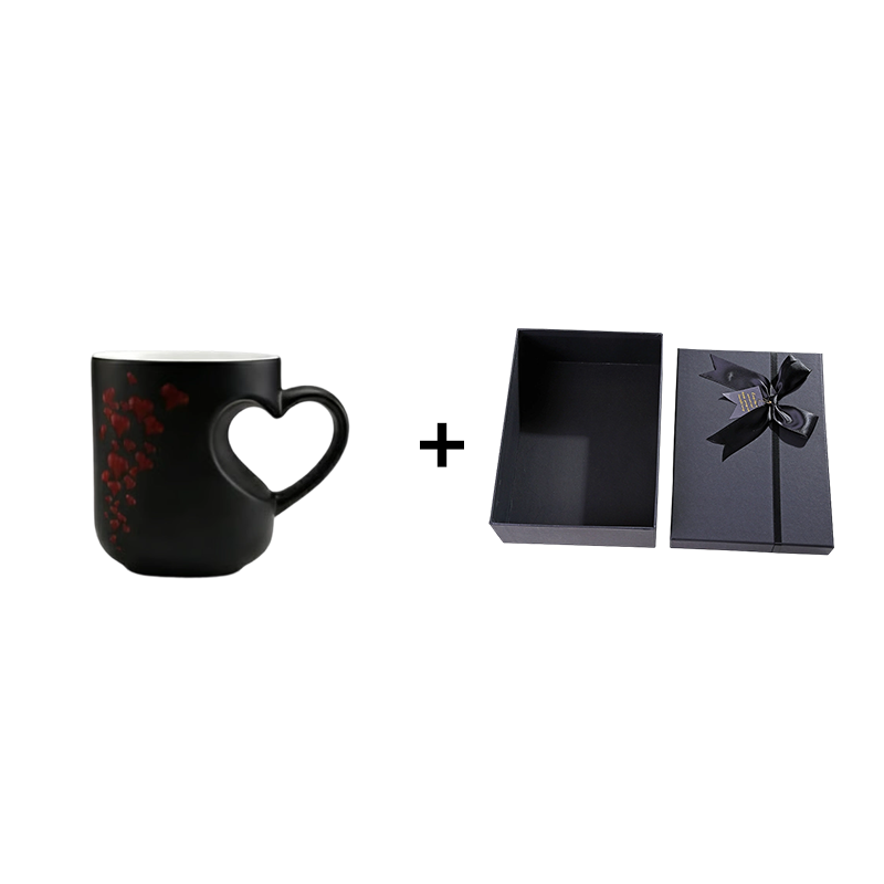 Thermoactive Ceramic Mug Heart Design – Color Change with Heat