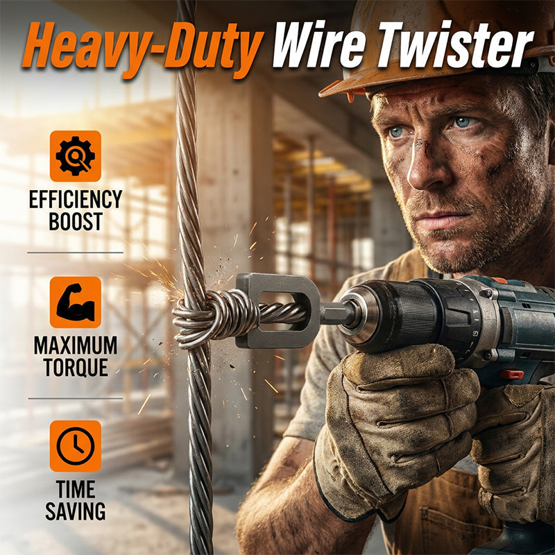 Wire Twisting Tool for Drills – Universal Hex Shank