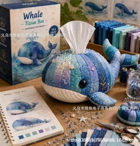 Taschentuchbox-Hülle DIY-Set mit Tierdesign