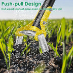 Stainless Steel Garden Hoe with Ergonomic Long Handle