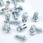 Zinc-plated expansion pin set with flower expansion nut