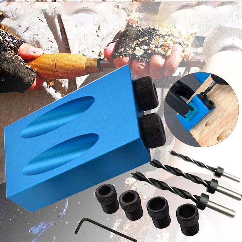 Angle Drill Positioner 15° for Precise Wood Joints