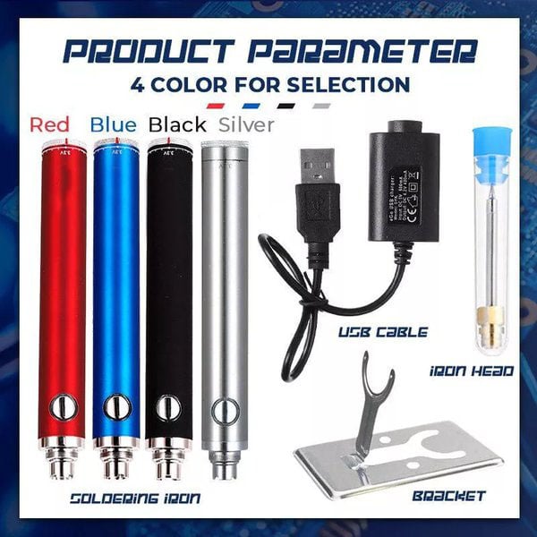 USB-Lötkolben kabellos wiederaufladbar