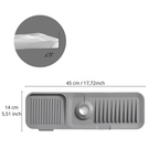 Sink Draining Mat with Splash Guard