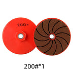 Polishing disc with cooling structure for angle grinders