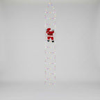 Kletternder Weihnachtsmann mit LED-Leiter, 2,4 m, IP67, mit Fernbedienung