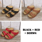 Orthopedic wedge sandals with arch support