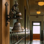 Türglocke Hexe Gusseisen Antik-Bronze