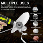 Drill Attachment Metal Cutter with Protective Cover & Cutting Disc