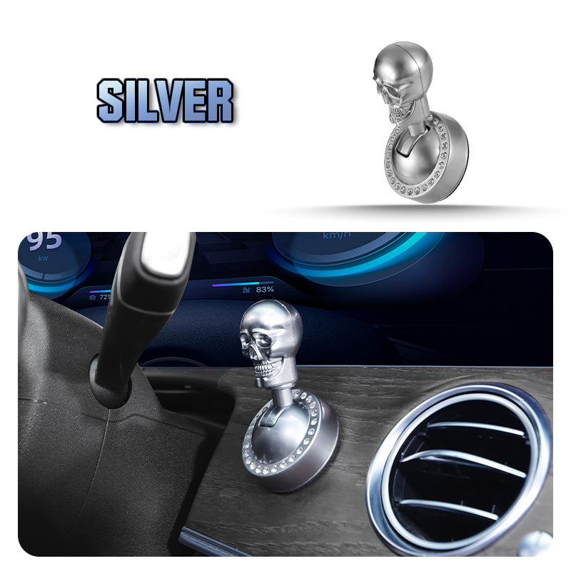 Start-Knopf Abdeckung Totenkopf Metall mit Strass