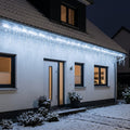 LED Eisregen-Lichterkette 10 m mit 8 Leuchtmodi, IP55