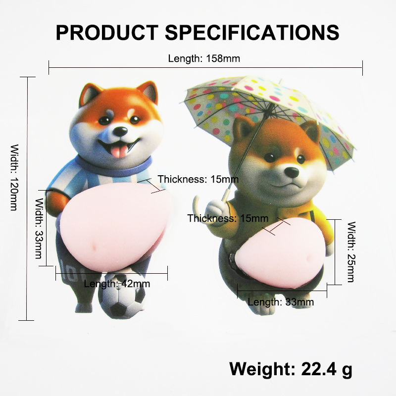 Silicone Sticker Dog – Shock Protection for Phone and Surfaces