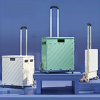 Foldable transport trolley with stair wheels