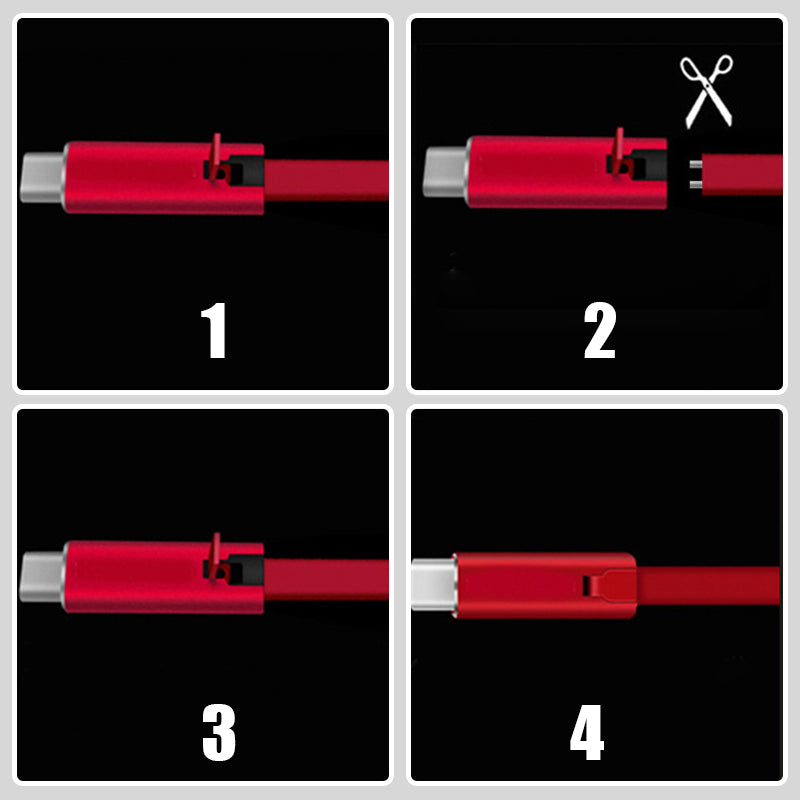 Adjustable Charging Cable – Customizable Length for All Devices