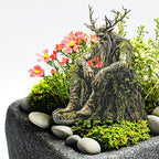 Garden Stake Forest Spirit with Natural Motif made of Acrylic