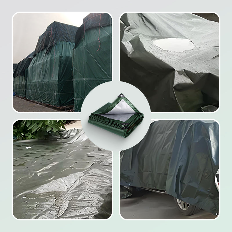 Waterproof tarpaulin with UV protection