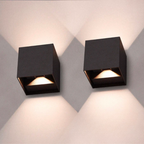 Kabellose LED-Wandleuchte Würfel mit dimmbarem Licht (2er-set)