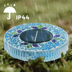Solar Gartenleuchten mit Mosaikglas 6 LEDs