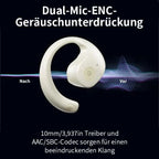 Bluetooth-Kopfhörer kabellos mit Ohrhaken
