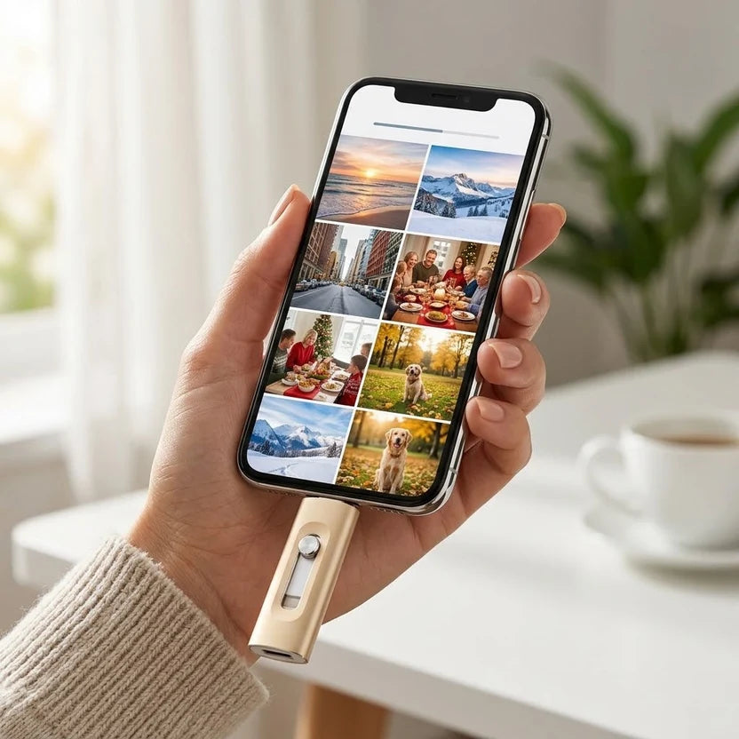 3-in-1 USB Drive — More Storage for iPhone, Android & PC
