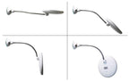 LED-Kosmetikspiegel mit 10-facher Vergrößerung und flexiblem Schwanenhals