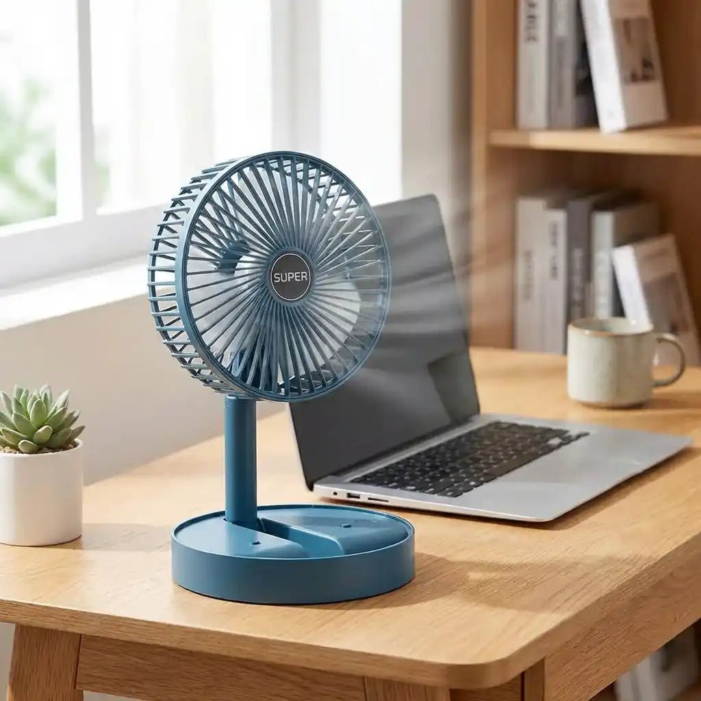 Tischventilator ausziehbar mit Handy-Halterung