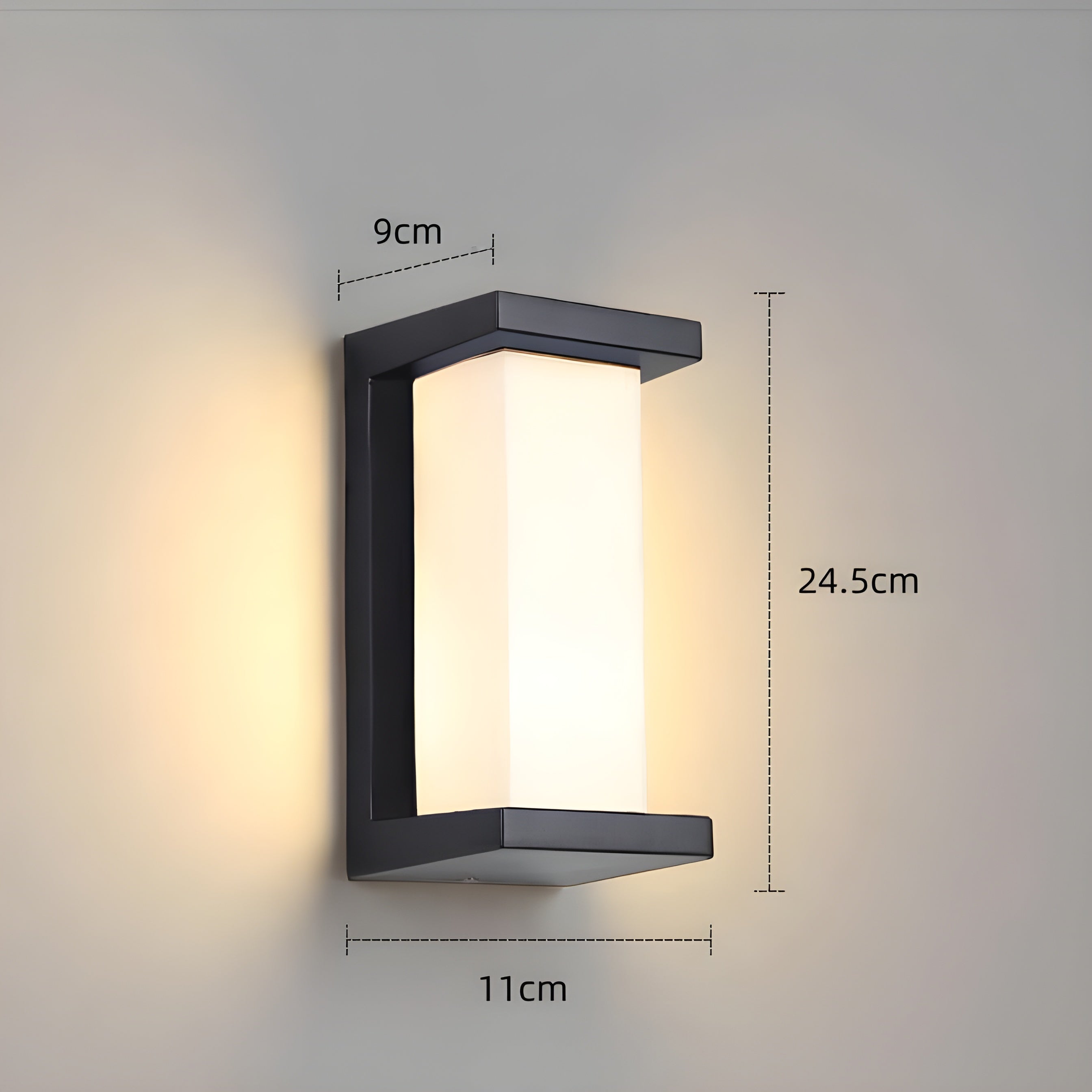 LED-Außenwandleuchte mit Bewegungsmelder IP65 wasserdicht