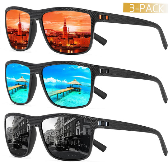 Polarized Sunglasses Set with UV Protection