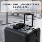 Adjustable luggage strap for suitcase