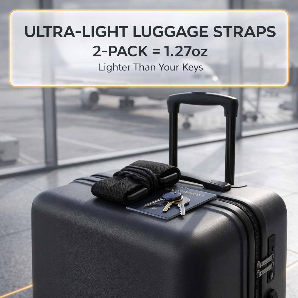 Adjustable luggage strap for suitcase