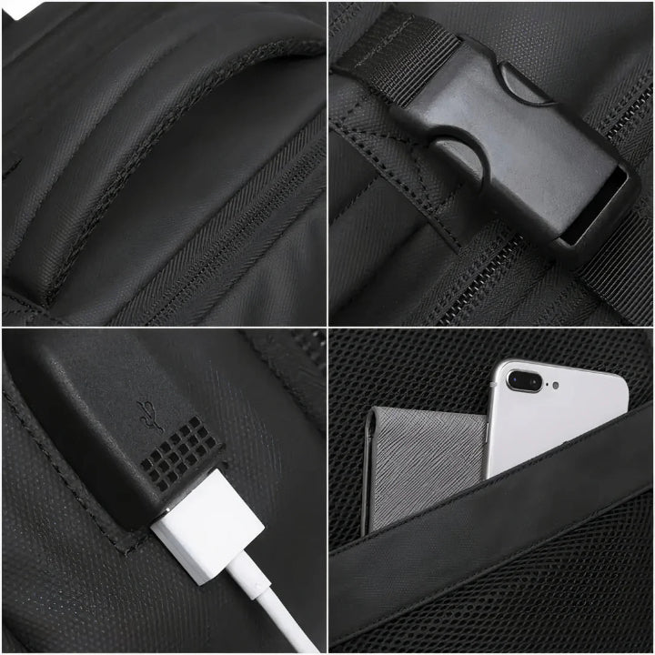 Expandable 17.3-Inch Waterproof Laptop Backpack