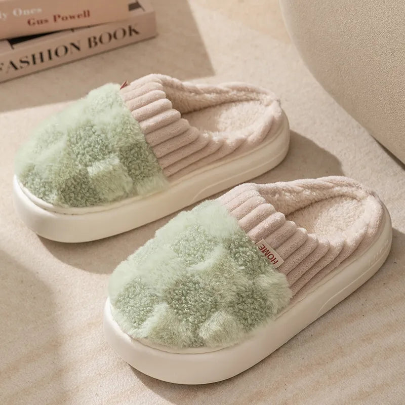 Cozy Slippers with Thick Soft Sole – Warm & Non-Slip