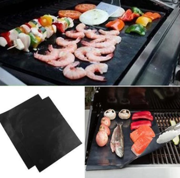 Non-stick grill mat 2-piece set – Clean grilling without residue