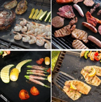 Non-stick grill mat 2-piece set – Clean grilling without residue
