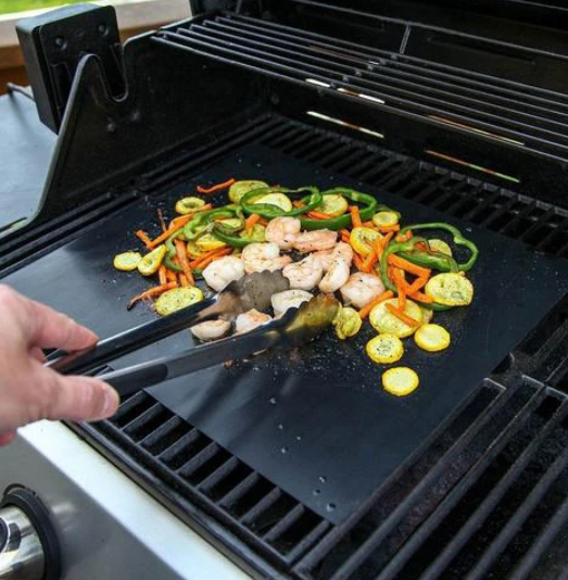 Non-stick grill mat 2-piece set – Clean grilling without residue