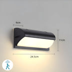 LED-Außenwandleuchte mit Bewegungsmelder IP65 wasserdicht