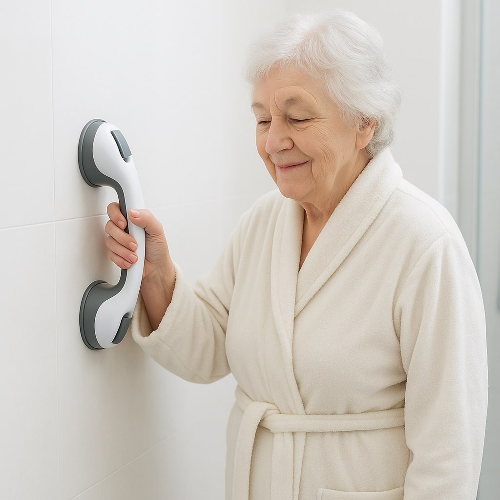 Haltegriff mit Saugnapf – ohne Bohren für Dusche, Bad und WC