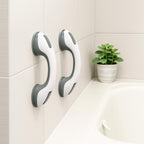 Grab bar with suction cup – no drilling for shower, bath, and toilet
