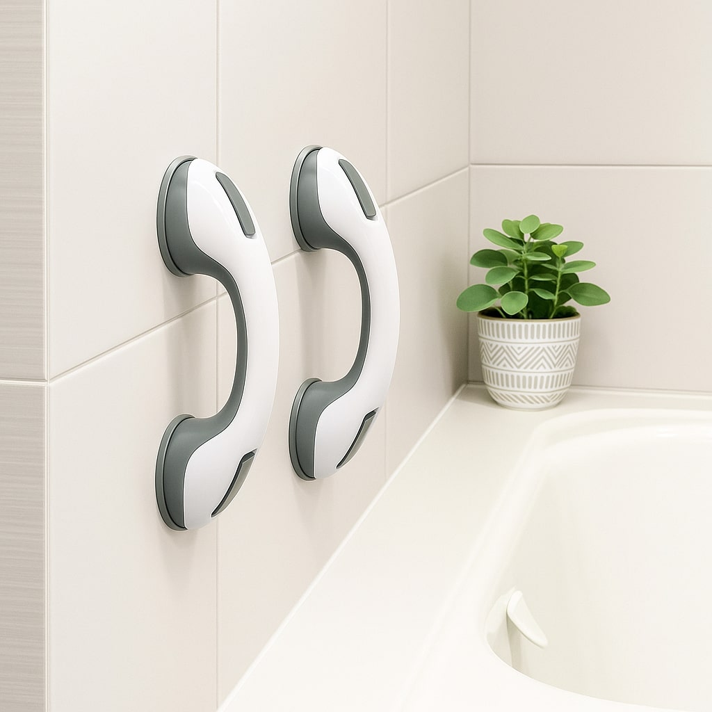 Haltegriff mit Saugnapf – ohne Bohren für Dusche, Bad und WC