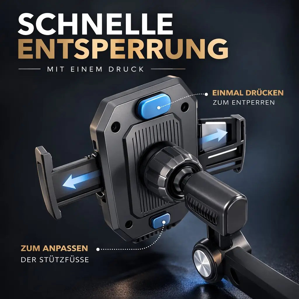 Handyhalter Auto Saugnapf 360° drehbar verstellbar schwarz