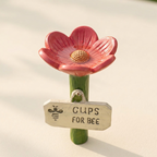 Flower Waterer for Bees and Butterflies – Hand-Painted Garden Decoration